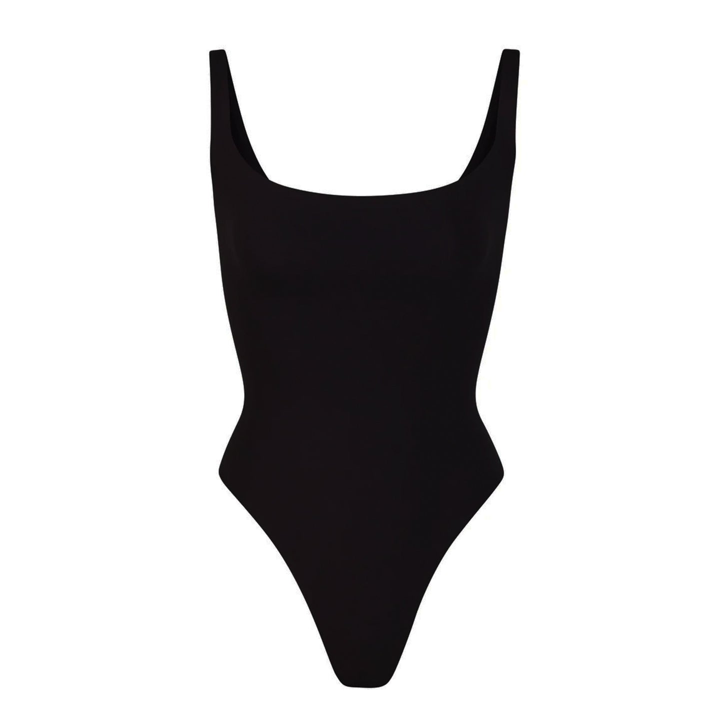 Square Neck Bodysuit - Black