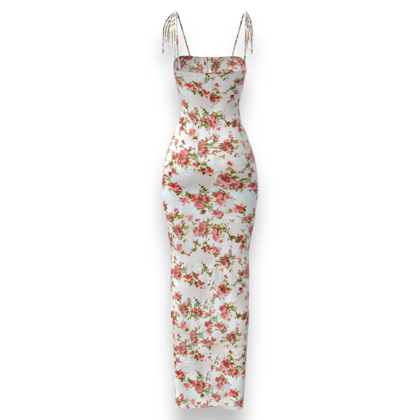 Devon Dress - White/Pink