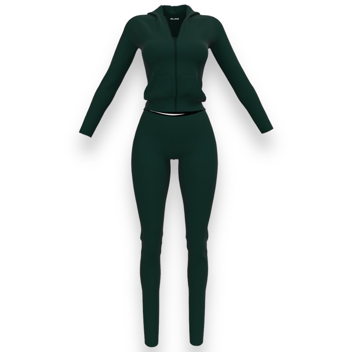 Racer Tracksuit - Pine Green